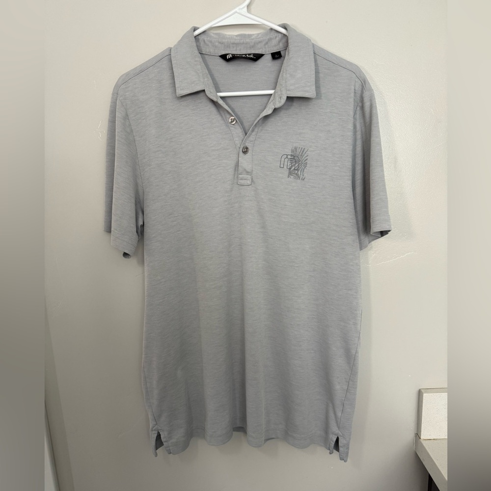 Travis Matthew’s Men's Gray Polo Shirt. Size Large